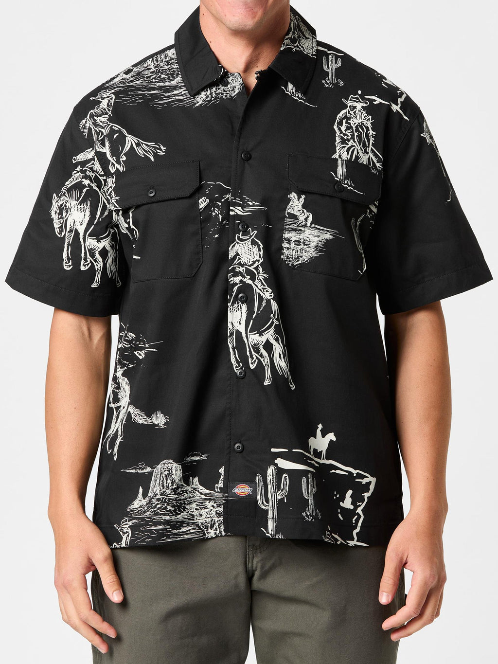 [A4Z7SBLK] MENS DICKIES SAVAGE WORK SHIRT