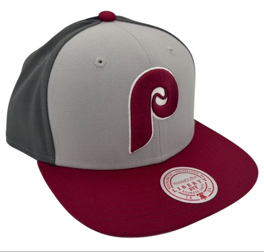MENS MITCHELL & NESS MLB TRIPLE PLAY LIBERTY SNAPBACK COOP PHILLIES