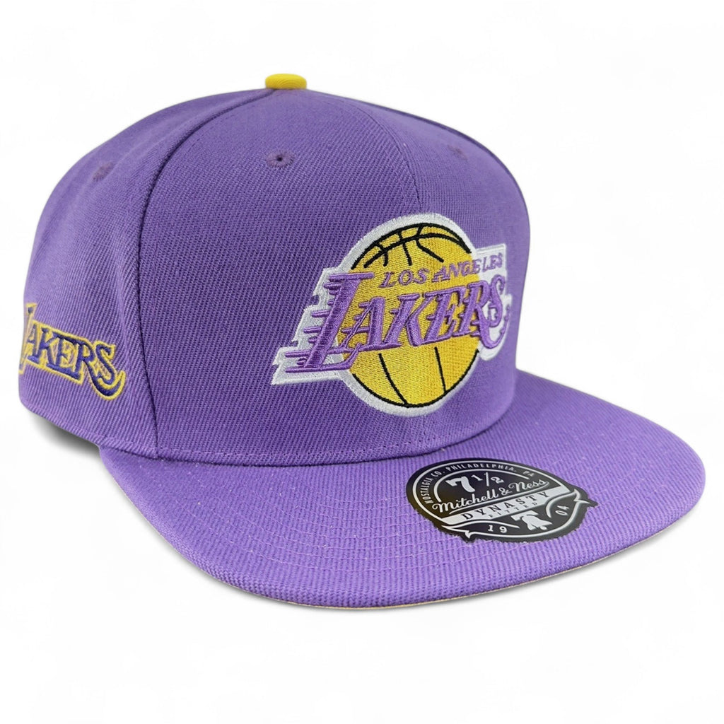 MENS MITCHELL & NESS NBA HYPERTEAM FITTED HWC LAKERS