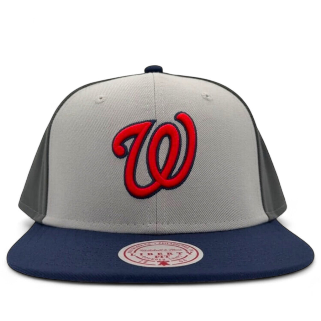MENS MITCHELL & NESS MLB TRIPLE PLAY LIBERTY SNAPBACK NATIONALS