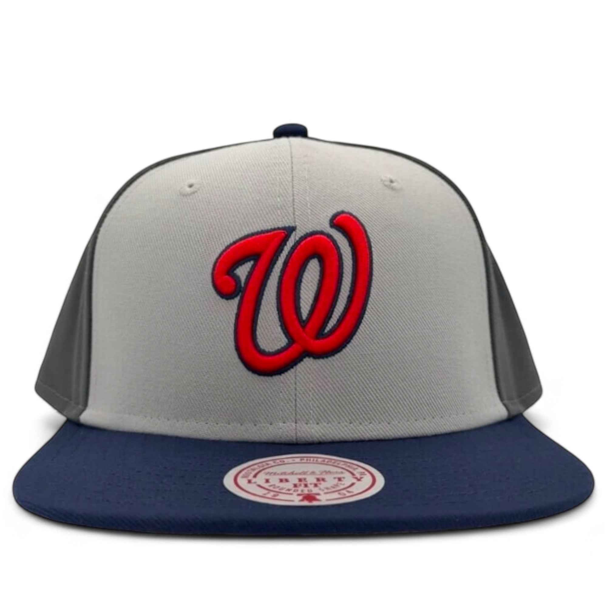 MENS MITCHELL & NESS MLB TRIPLE PLAY LIBERTY SNAPBACK NATIONALS