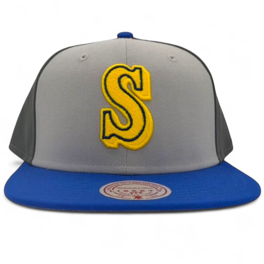 MENS MITCHELL & NESS MLB TRIPLE PLAY LIBERTY SNAPBACK COOP MARINERS