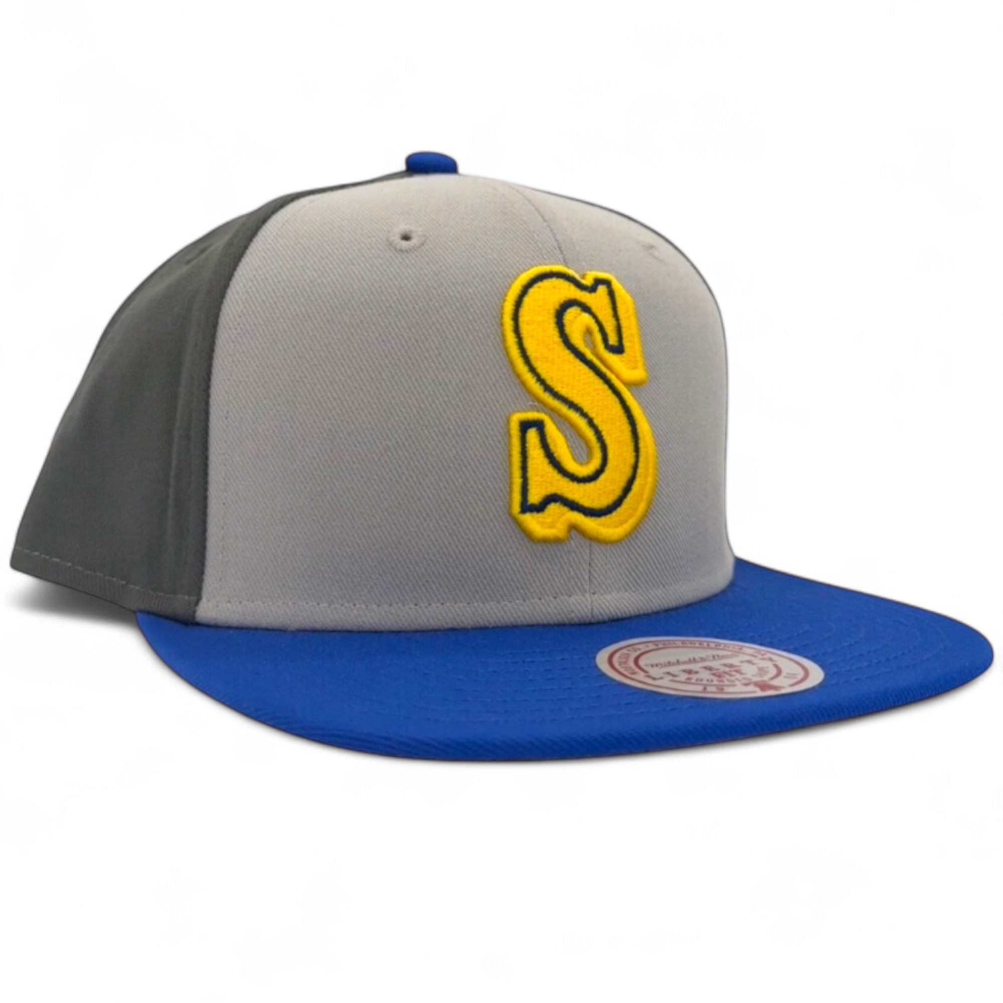 MENS MITCHELL & NESS MLB TRIPLE PLAY LIBERTY SNAPBACK COOP MARINERS