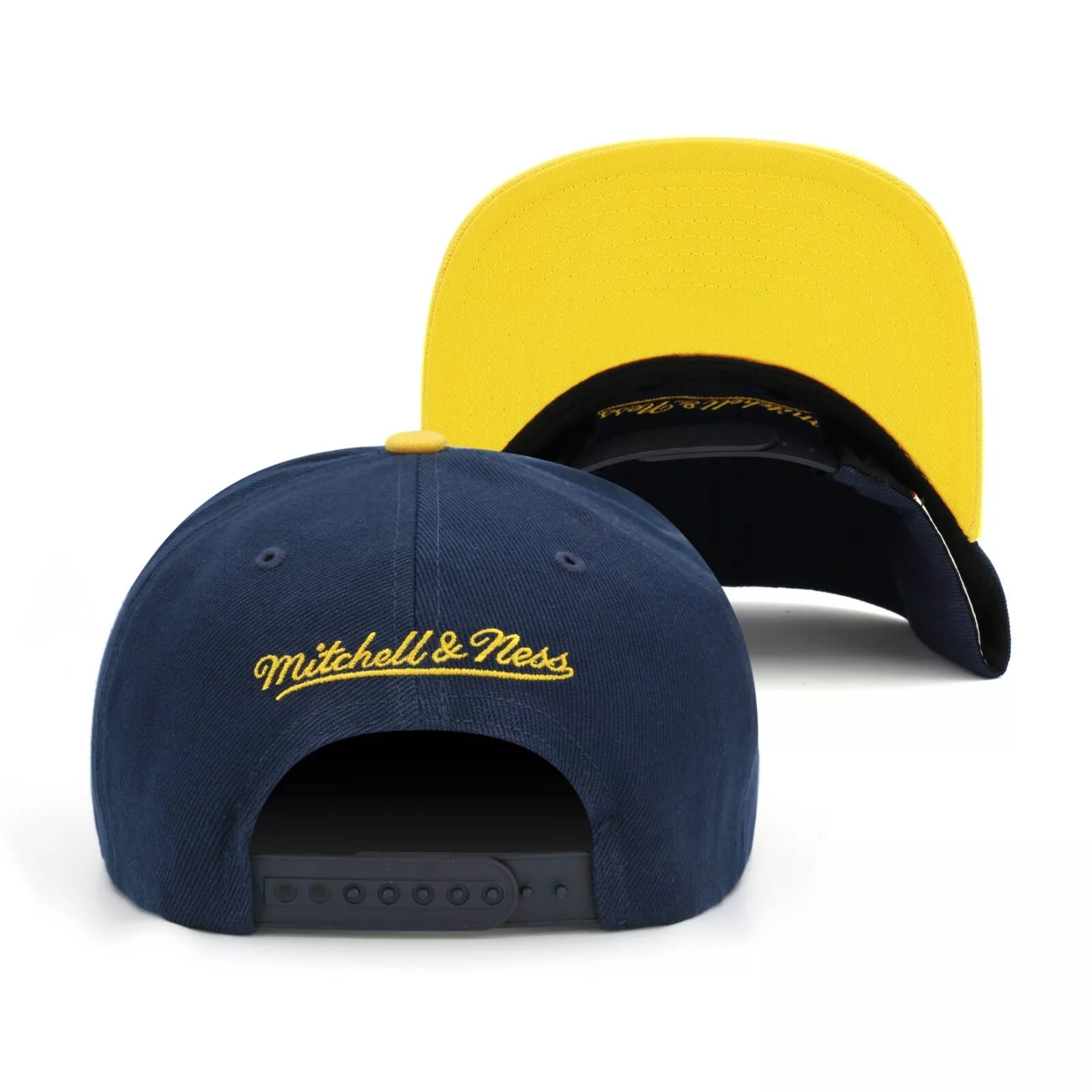 MENS MITCHELL & NESS NBA CORE BASIC SNAPBACK GRIZZLIES - NAVY-YELLOW