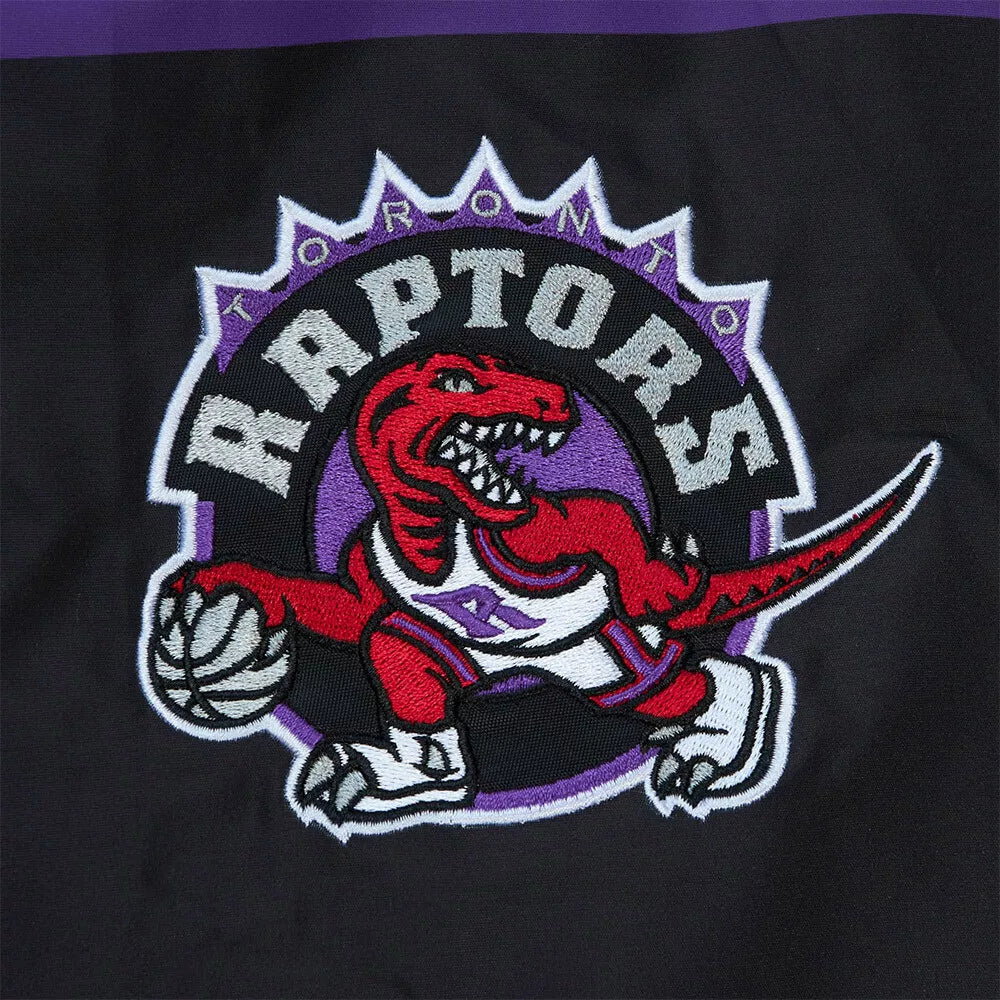 MENS MITCHELL & NESS EXPLODED LOGO WARM UP JACKET RAPTORS