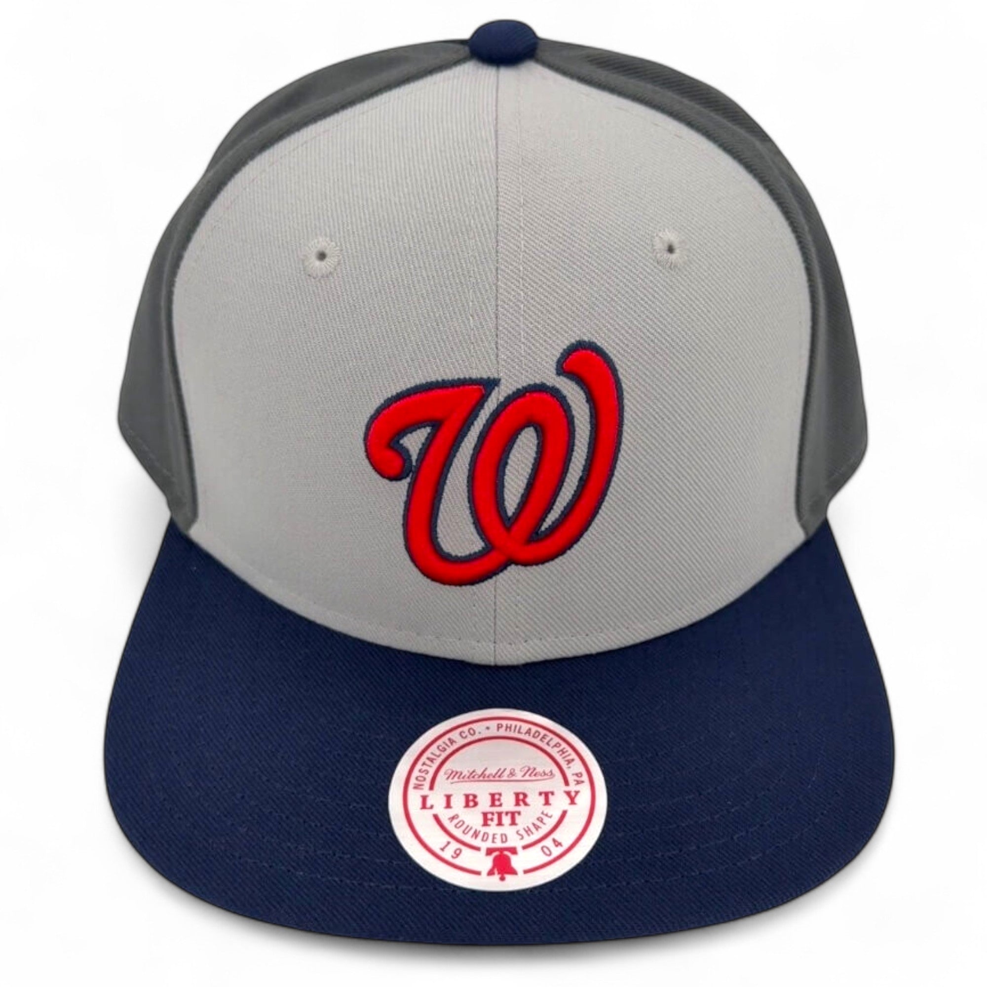 MENS MITCHELL & NESS MLB TRIPLE PLAY LIBERTY SNAPBACK NATIONALS