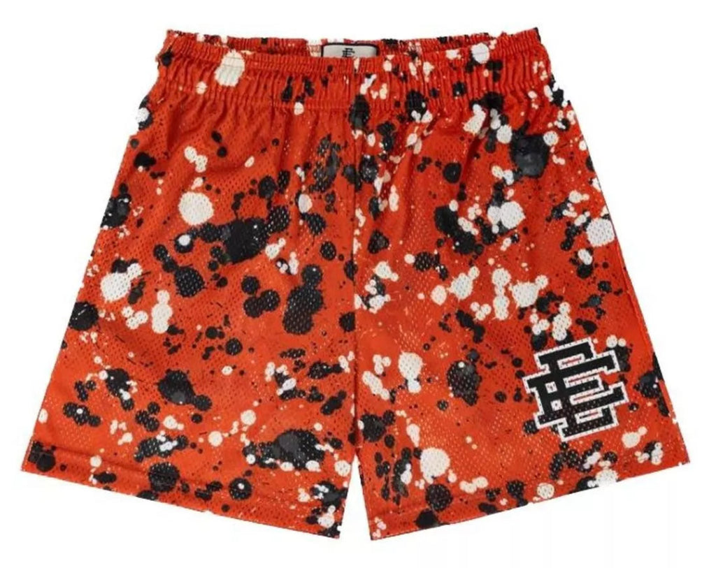 [EE000121] MENS ERIC EMANUEL EE BASIC SHORT ORANGE SPLATTER