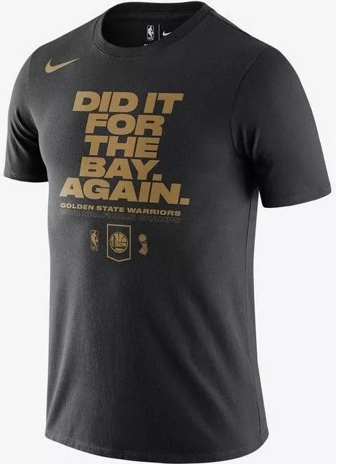 [561416-00A] MENS NIKE NBA GS WARRIORS "DID IT FOR THE BAY AGAIN" T-SHIRT