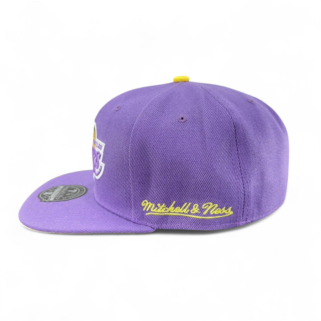 MENS MITCHELL & NESS NBA HYPERTEAM FITTED HWC LAKERS