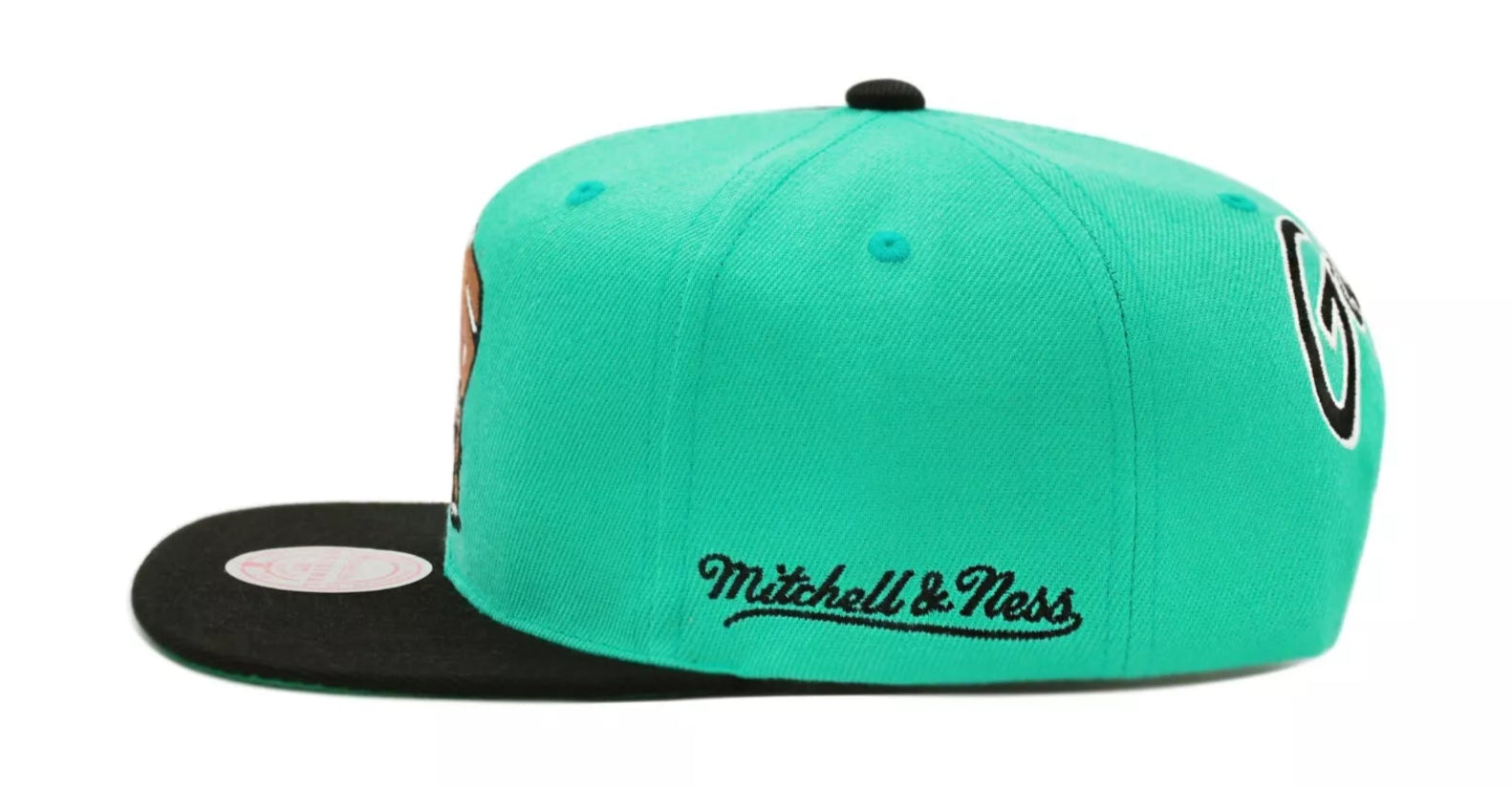 MENS MITCHELL & NESS NBA REAR SCRIPT DEADSTOCK SNAPBACK HWC GRIZZLIES