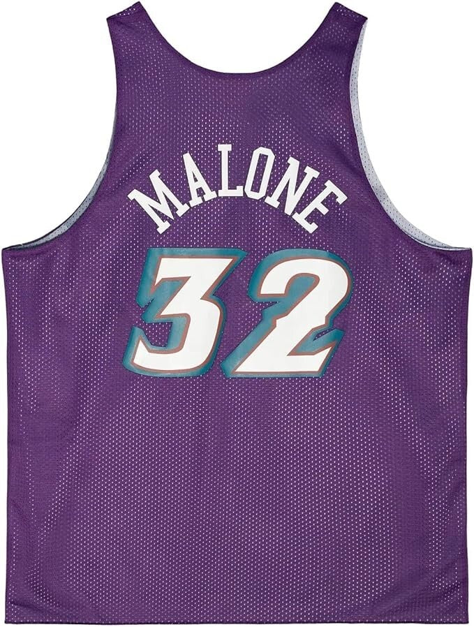 MENS MITCHELL & NESS REVERSIBLE MESH TANK JAZZ KARL MALONE