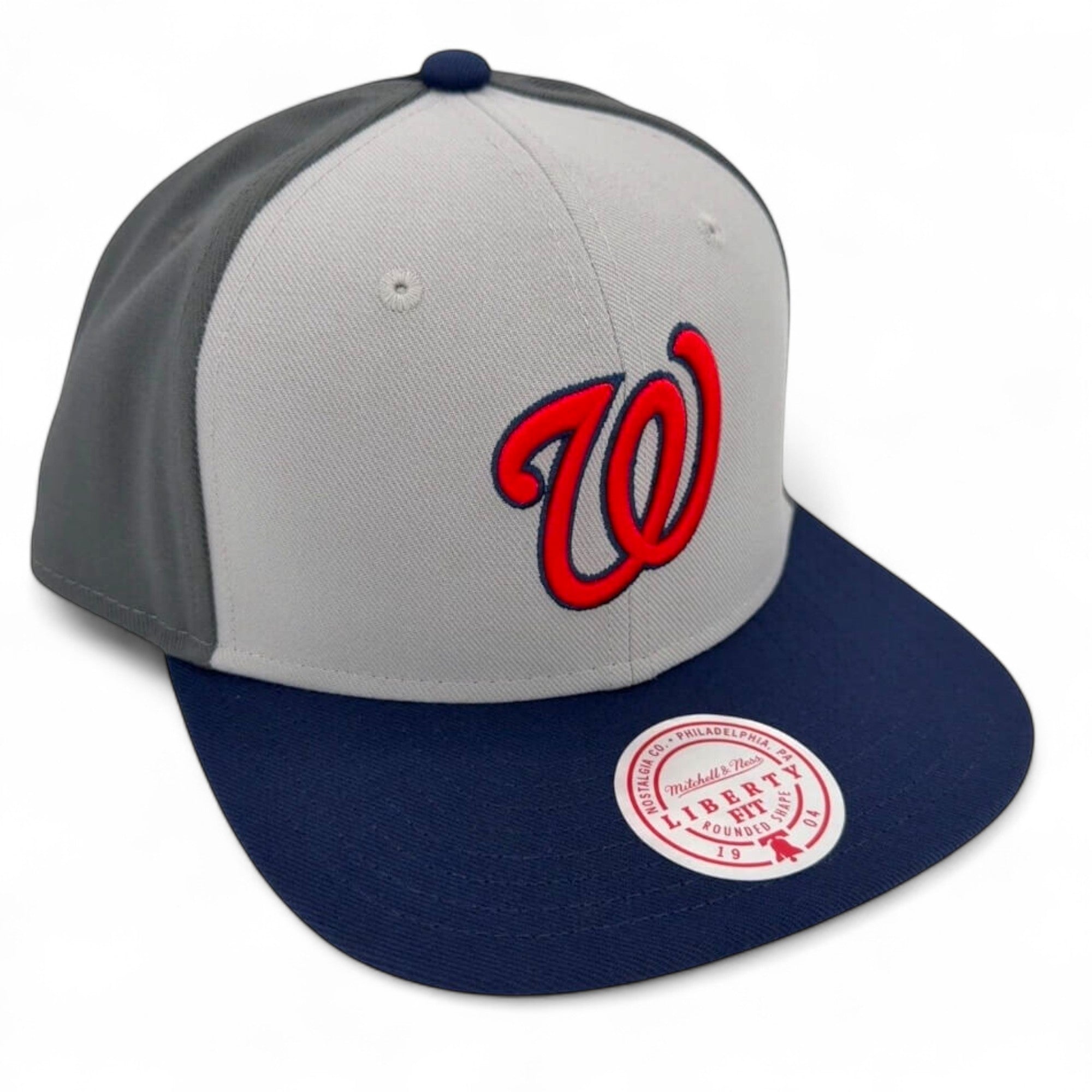 MENS MITCHELL & NESS MLB TRIPLE PLAY LIBERTY SNAPBACK NATIONALS