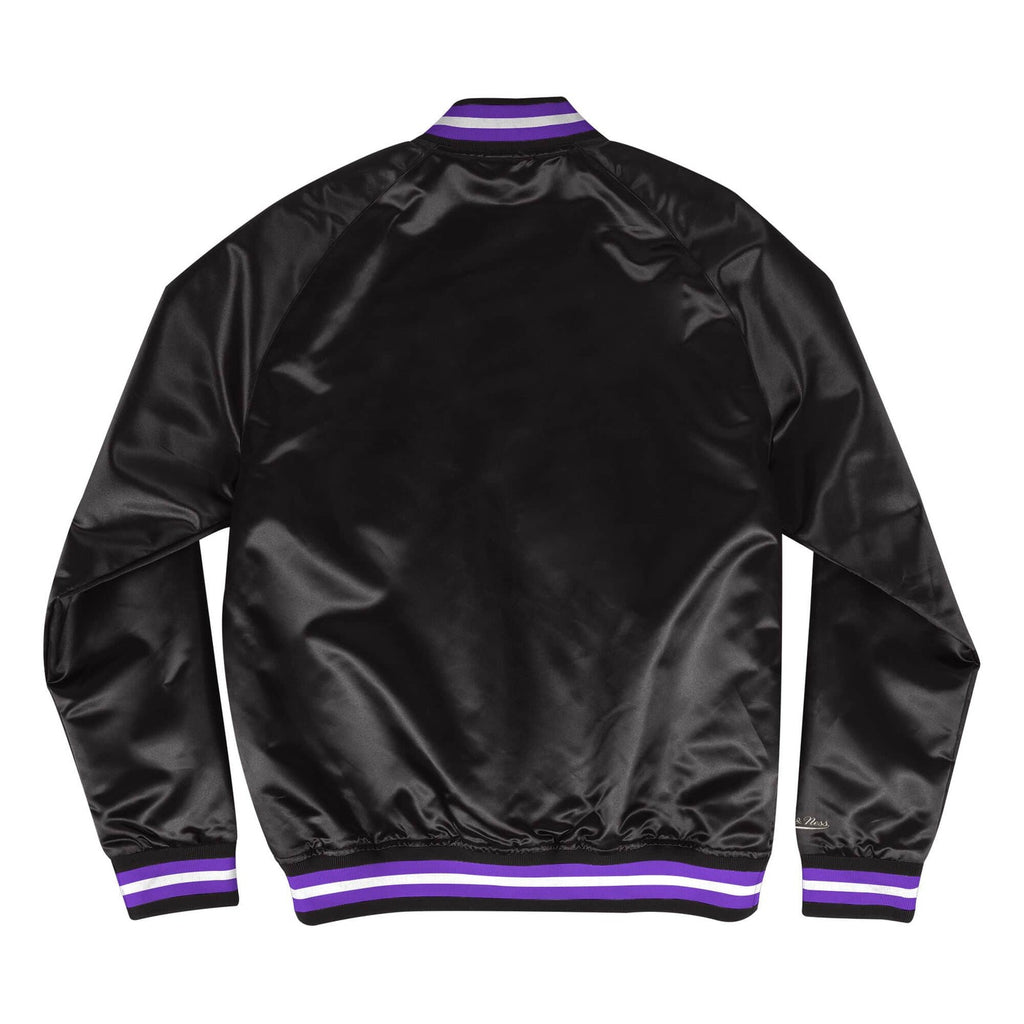 [STJKMG18013-TRABLCK1] MENS MITCHELL & NESS LIGHTWEIGHT SATIN JACKET RAPTORS
