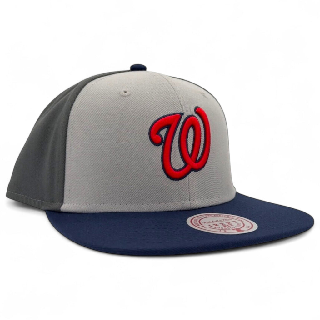 MENS MITCHELL & NESS MLB TRIPLE PLAY LIBERTY SNAPBACK NATIONALS