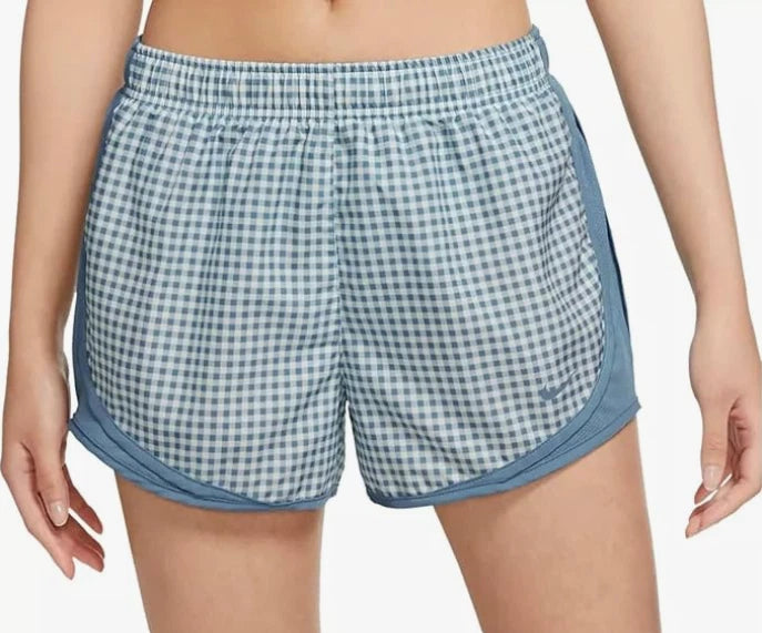 [DH3067-424] WOMENS NIKE TEMPO GINGHAM RUNNING SHORTS
