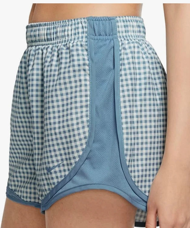 [DH3067-424] WOMENS NIKE TEMPO GINGHAM RUNNING SHORTS