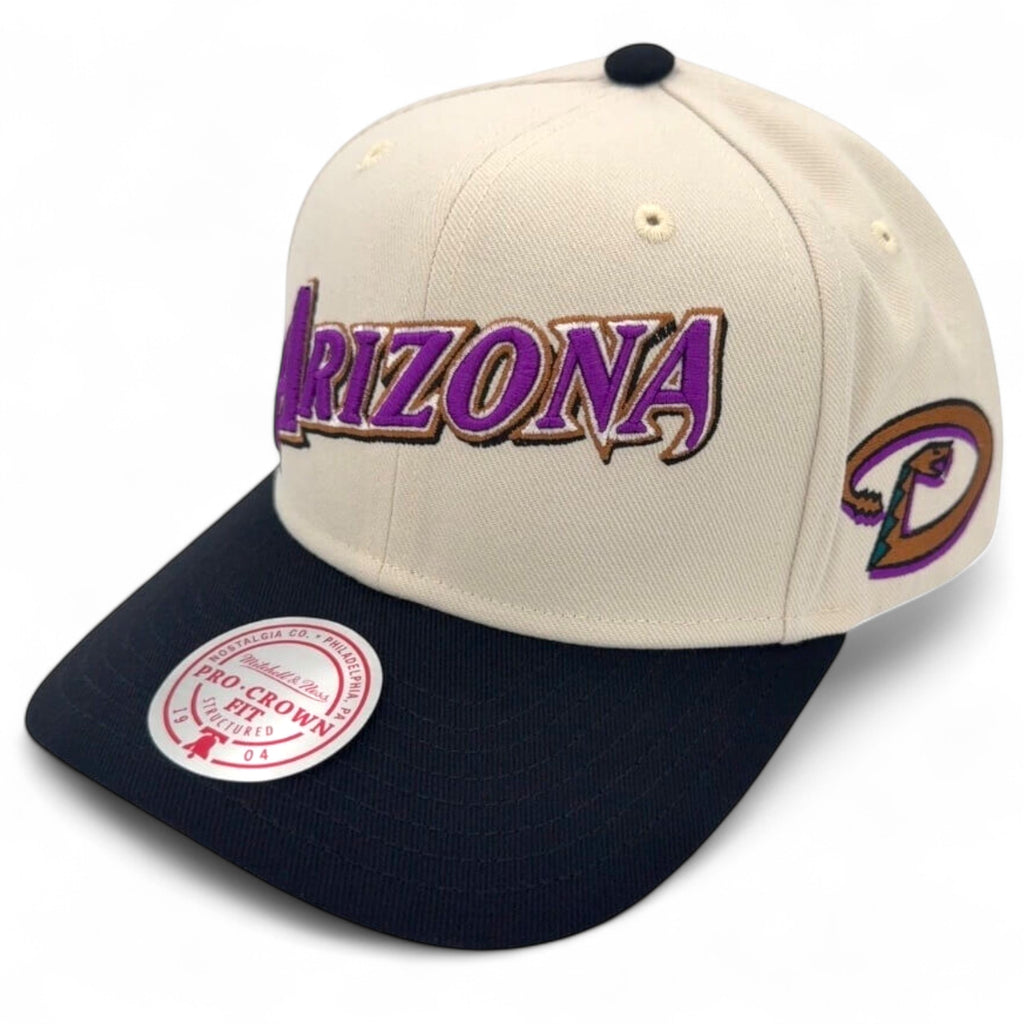 MENS MITCHELL & NESS MLB OFF WORD PRO SNAPBACK COOP DIAMONDBACKS