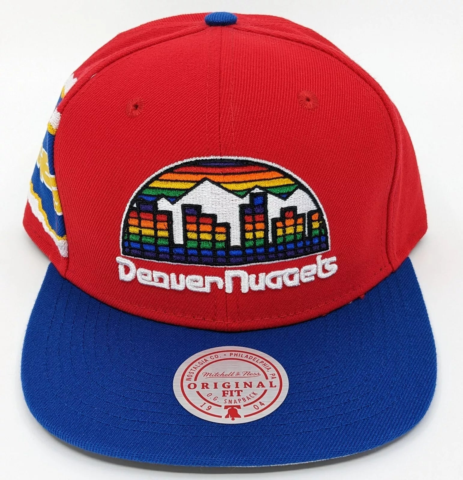 MENS MITCHELL & NESS NBA JUMBOTRON SNAPBACK HWC NUGGETS - RED-ROYAL