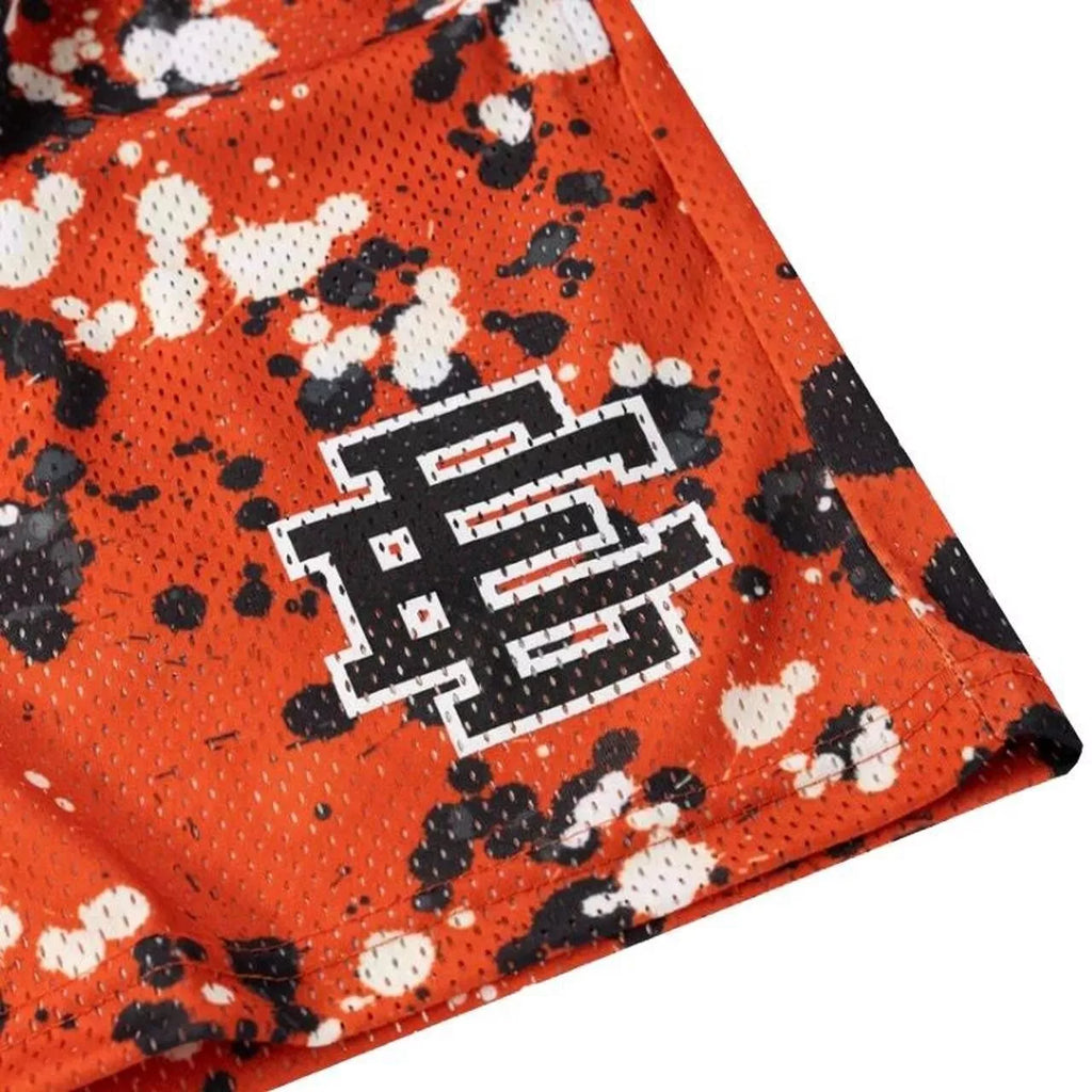 [EE000121] MENS ERIC EMANUEL EE BASIC SHORT ORANGE SPLATTER