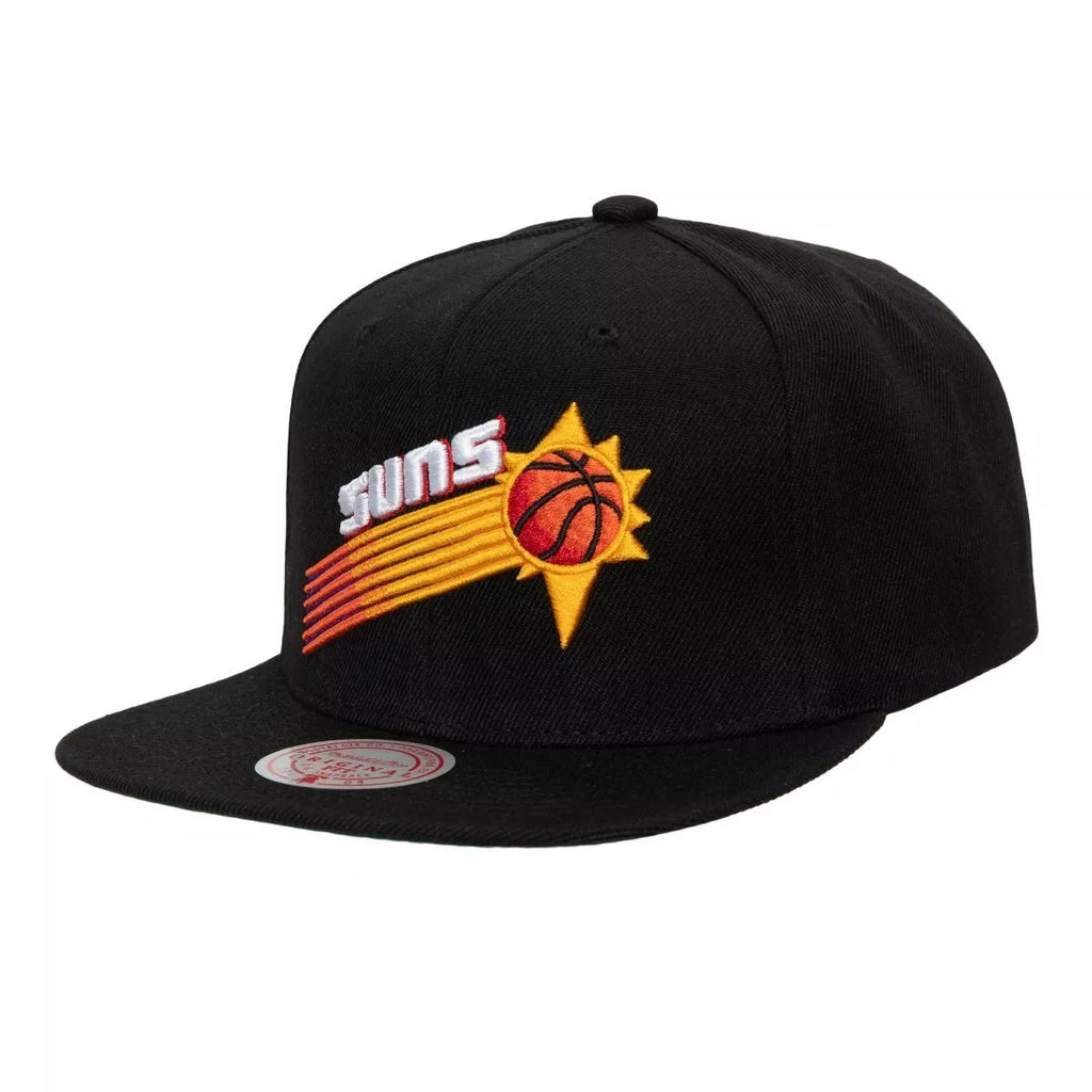 MENS MITCHELL & NESS NBA CORE BASIC SNAPBACK HWC SUNS - BLACK