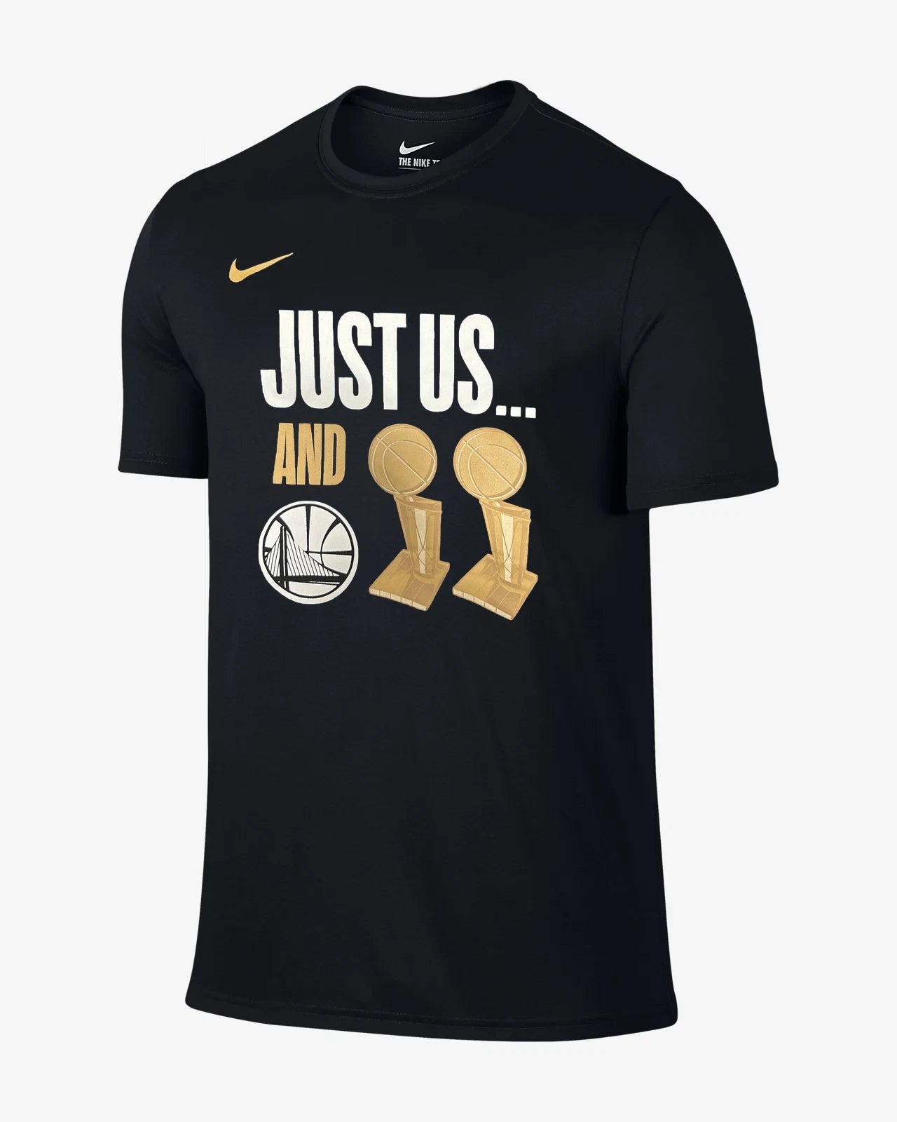 [M11595-BLK] Mens Nike NBA Golden State Warriors Dri-Fit Cotton SS Tee