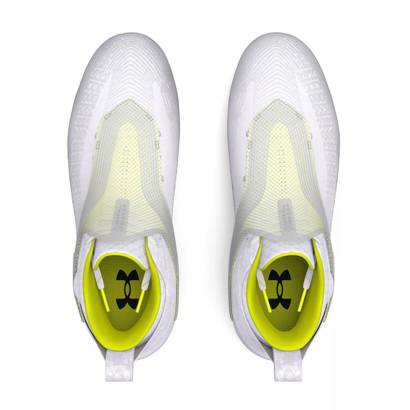 [3025085-101] MENS UNDER ARMOUR UA HIGHLIGHT HAMMER MC 'WHITE METALLIC SILVER'