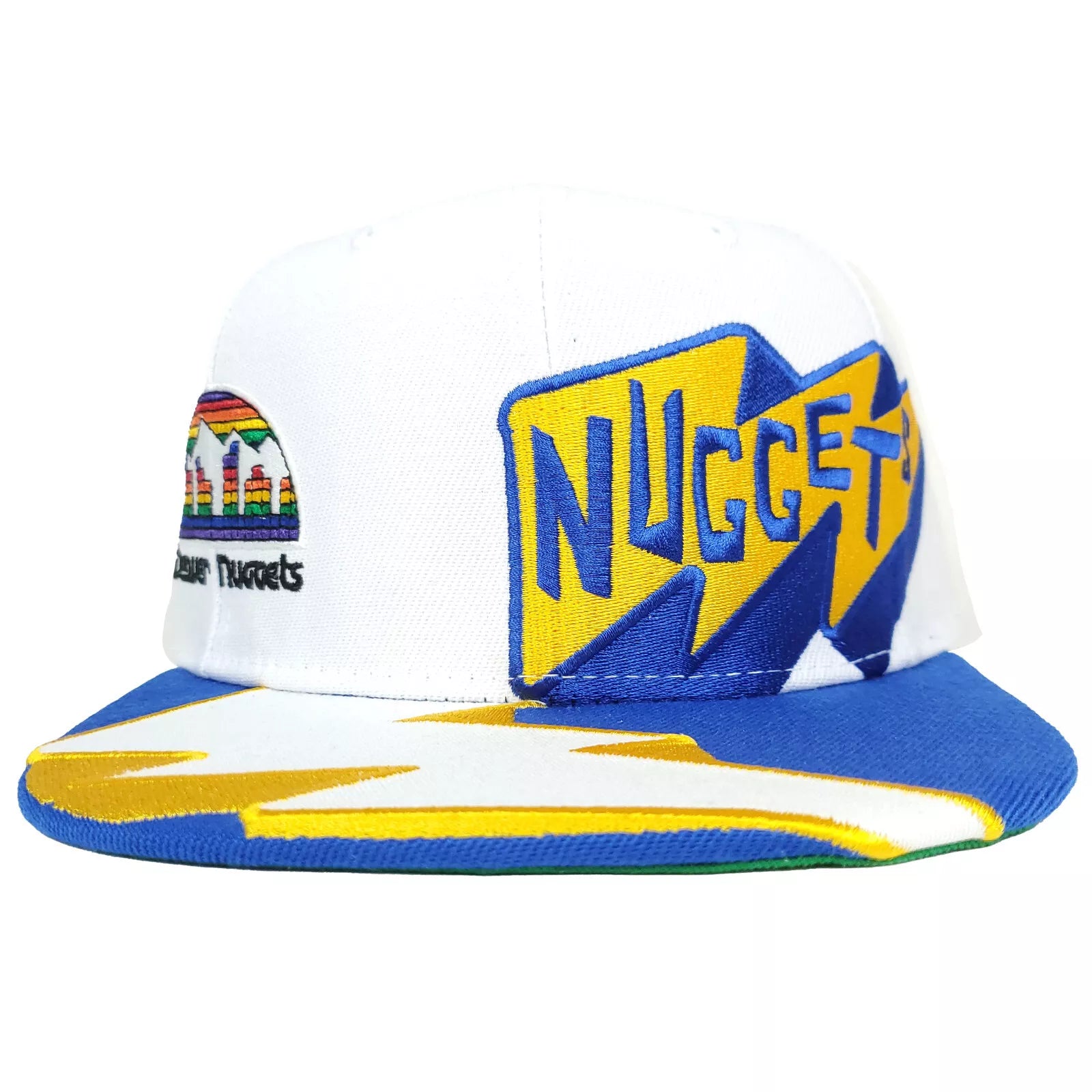 MENS MITCHELL & NESS NBA FAST TIMES SNAPBACK HWC NUGGETS - WHITE