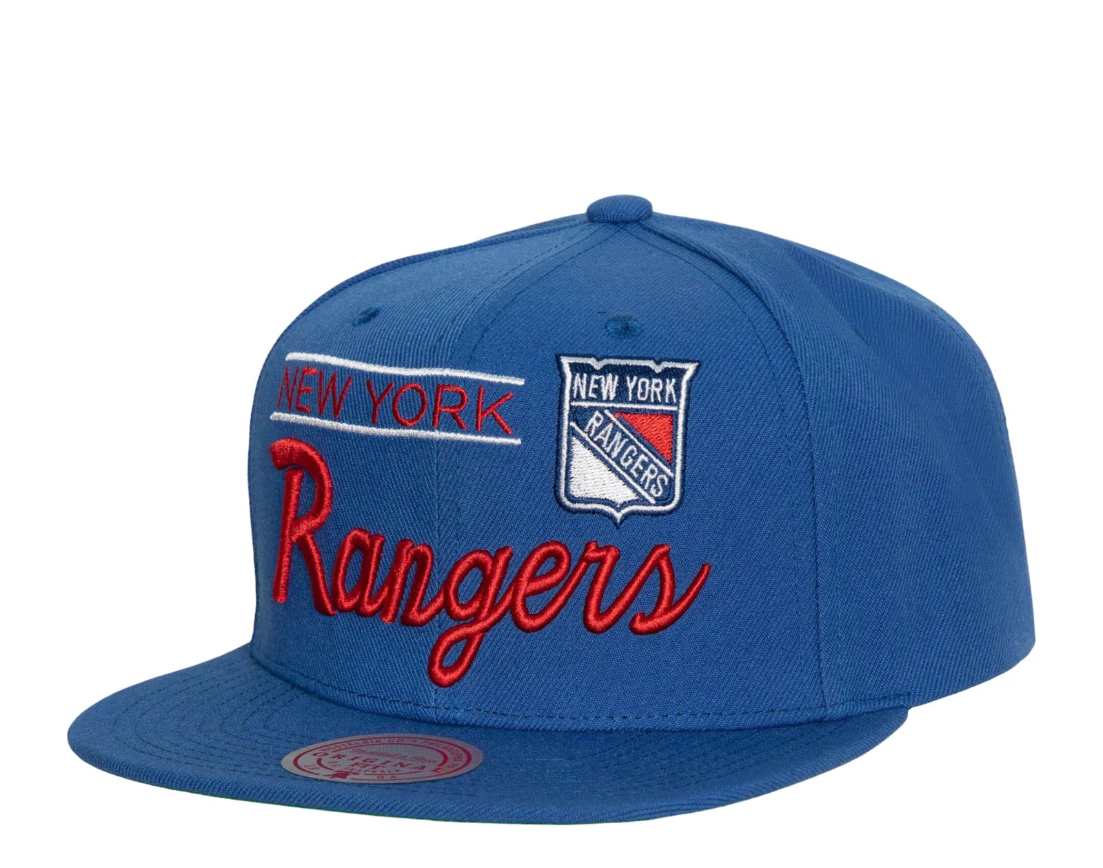 MENS MITCHELL & NESS NHL RETRO LOCK UP SNAPBACK RANGERS