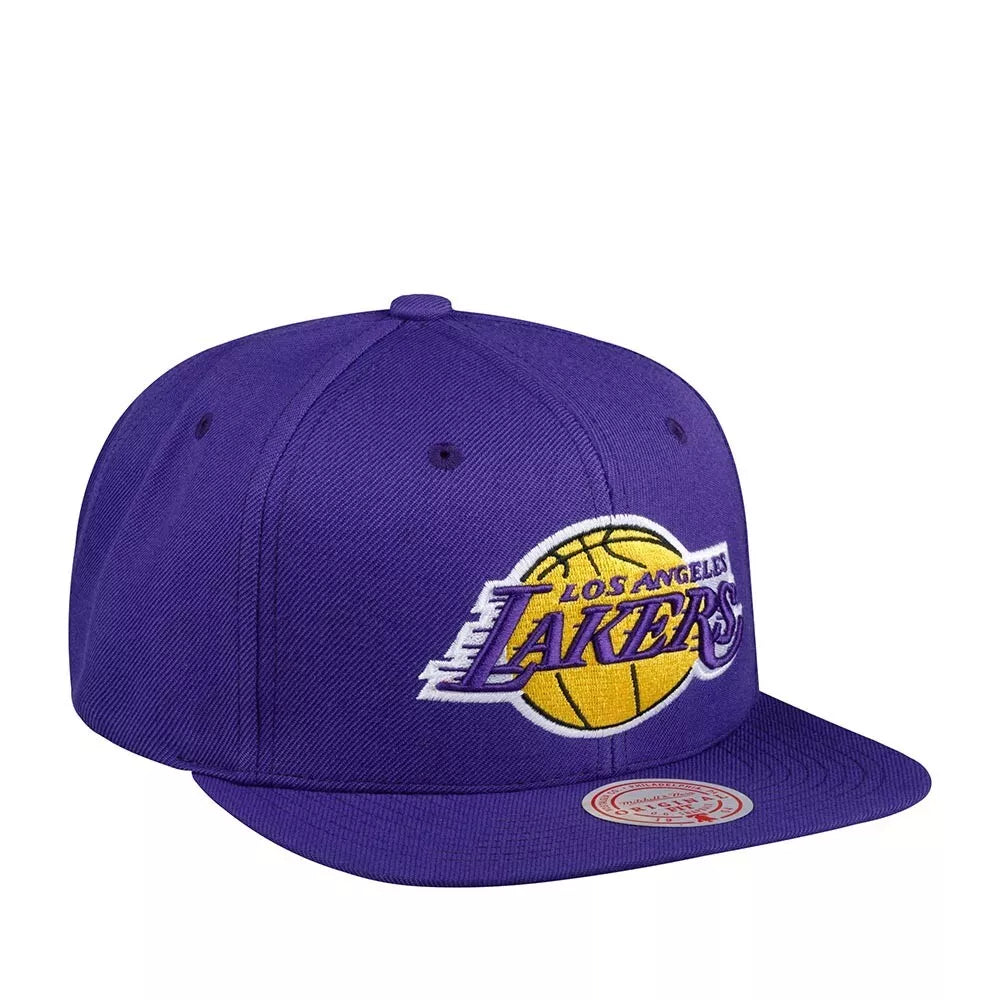 MENS MITCHELL & NESS NBA CORE BASIC SNAPBACK LAKERS - PURPLE