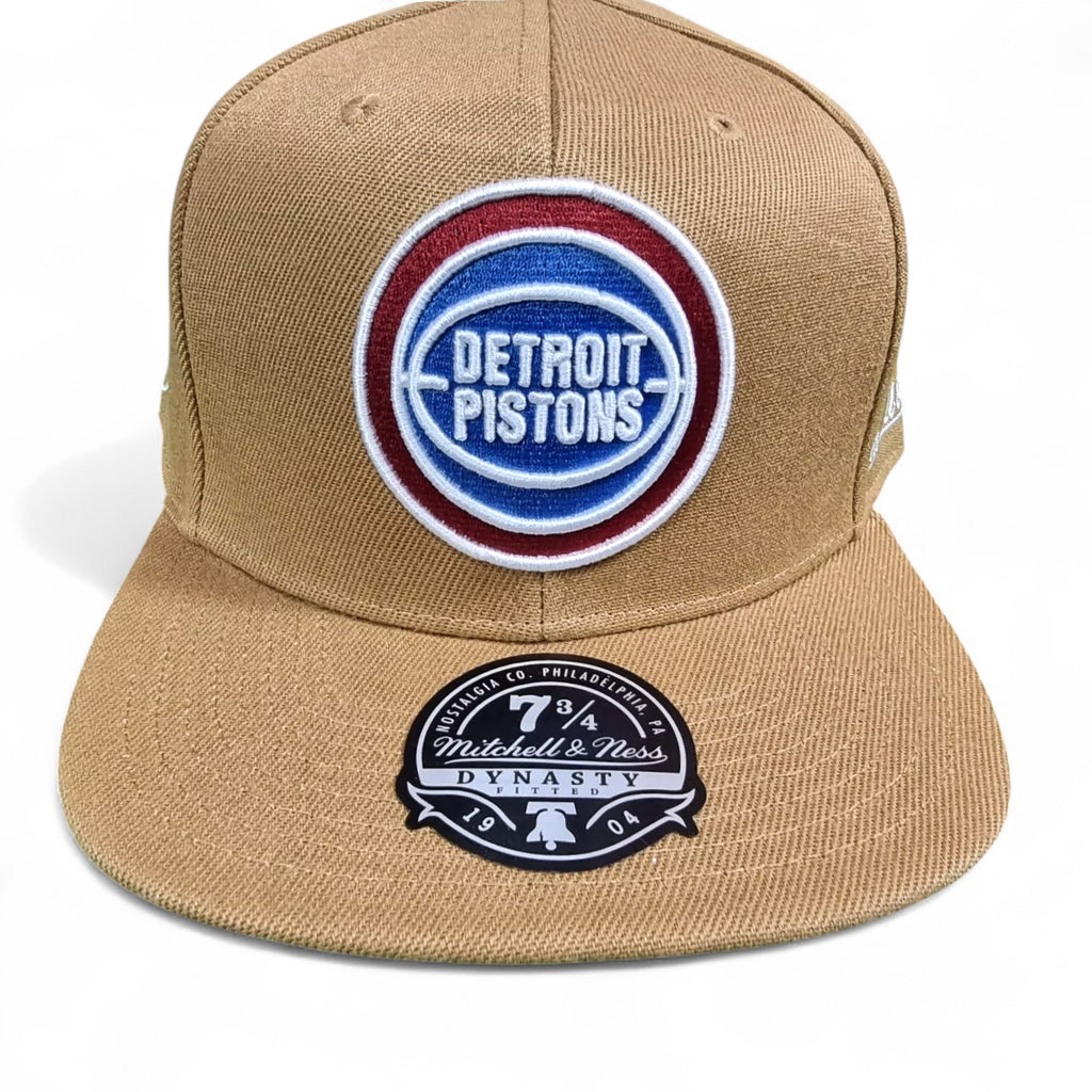 MENS MITCHELL & NESS NBA SAND AND SKY FITTED HWC PISTONS