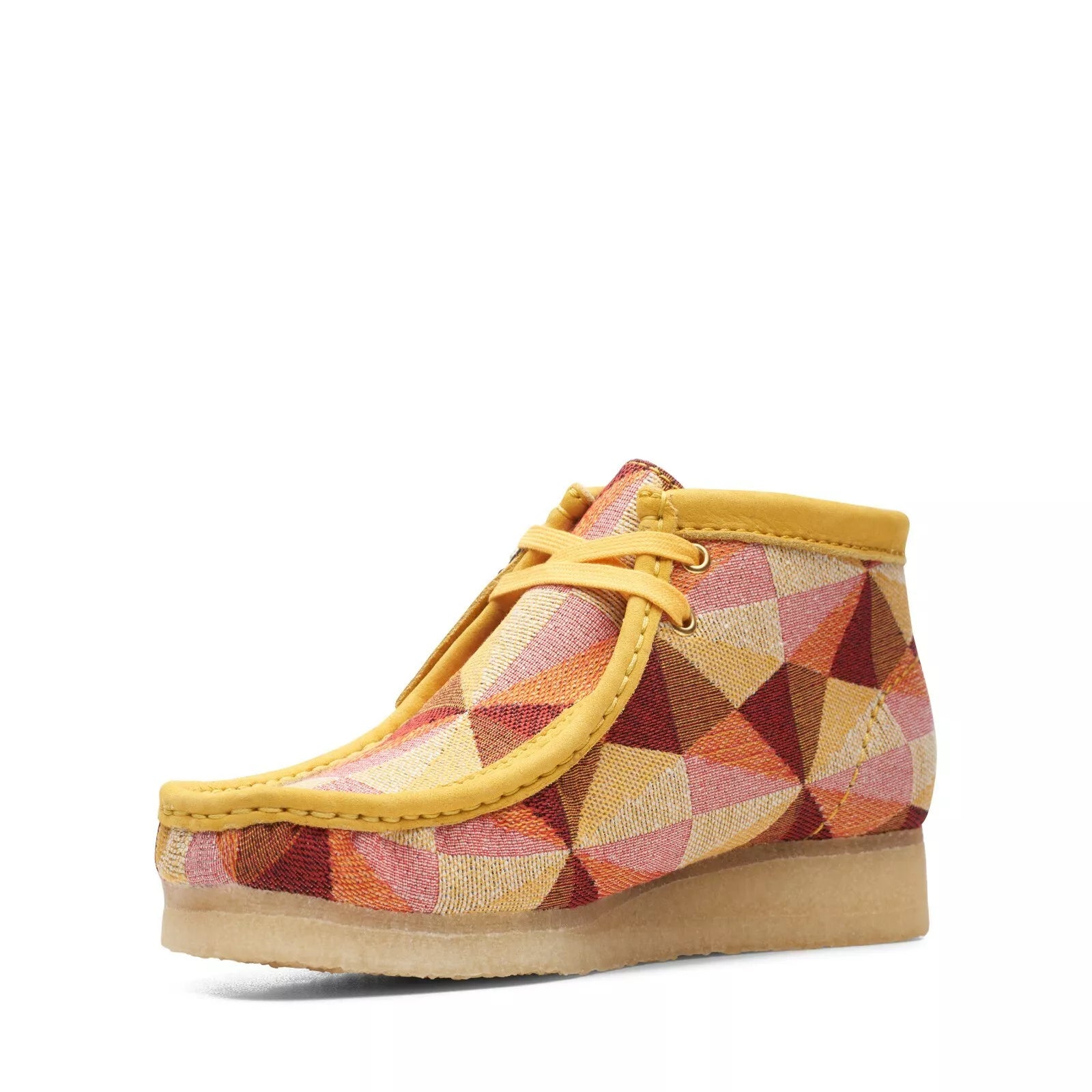 [26166092] Womens CLARKS WALLABEE BOOT - YELLOW COMBI
