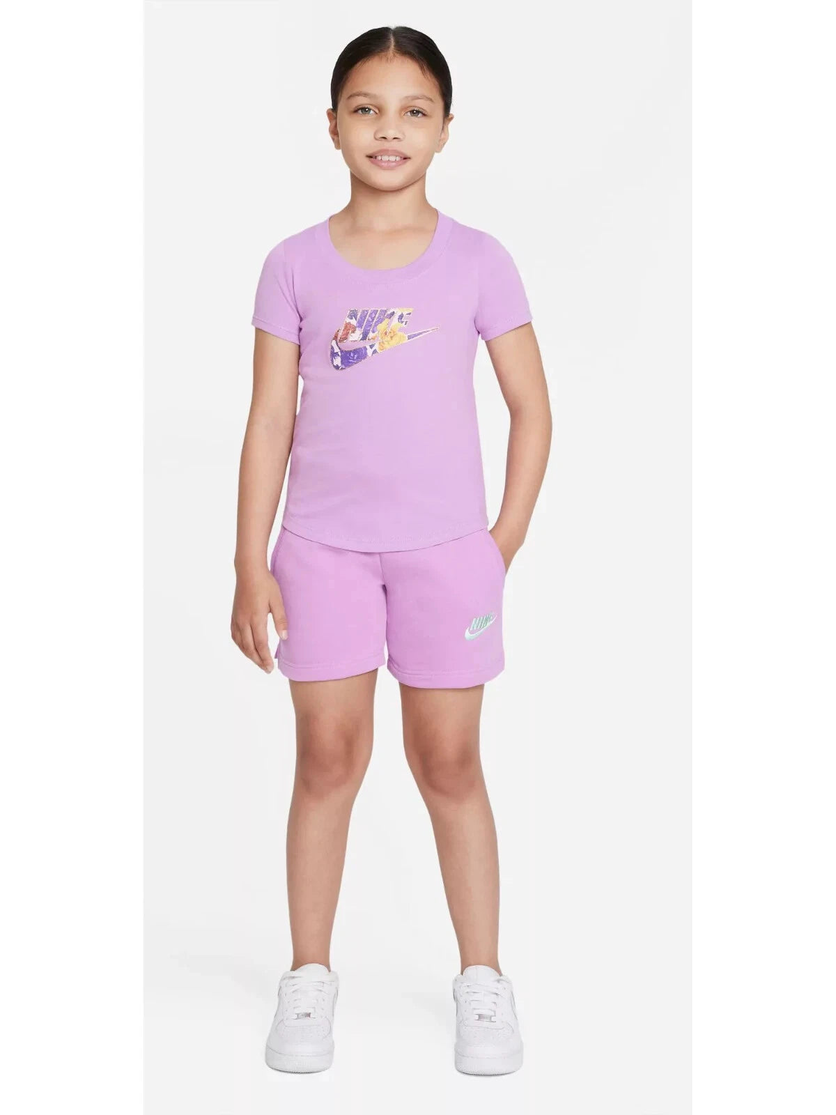 [DA1405-591] YOUTH GIRLS NIKE SPORTSWEAR CLUBFRENCH TERRY SHORTS