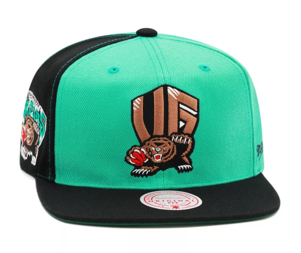 MENS MITCHELL & NESS NBA REAR SCRIPT DEADSTOCK SNAPBACK HWC GRIZZLIES