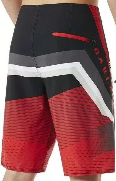 [482363-465] MENS OAKLEY RED LINE SHORTS GNARLY WAVE