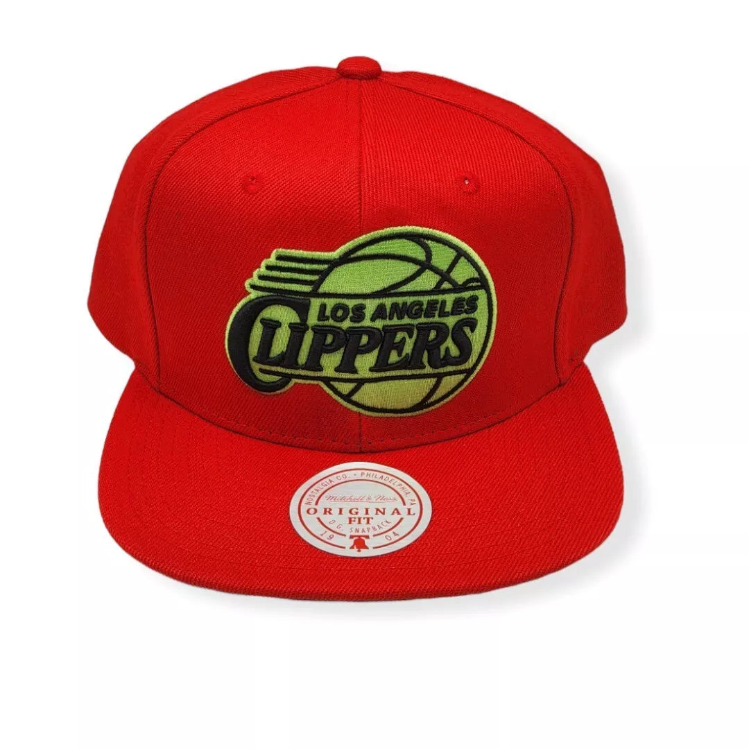 Mens MITCHELL & NESS NBA REVERSE CANDY APPLE SNAPBACK HWC CLIPPERS