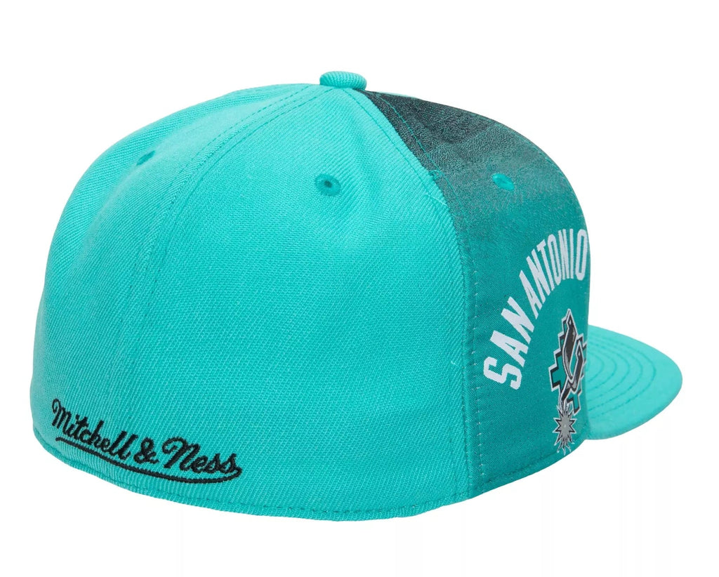 Mens Mitchell & Ness NBA TAPESTRY FITTED HWC SPURS