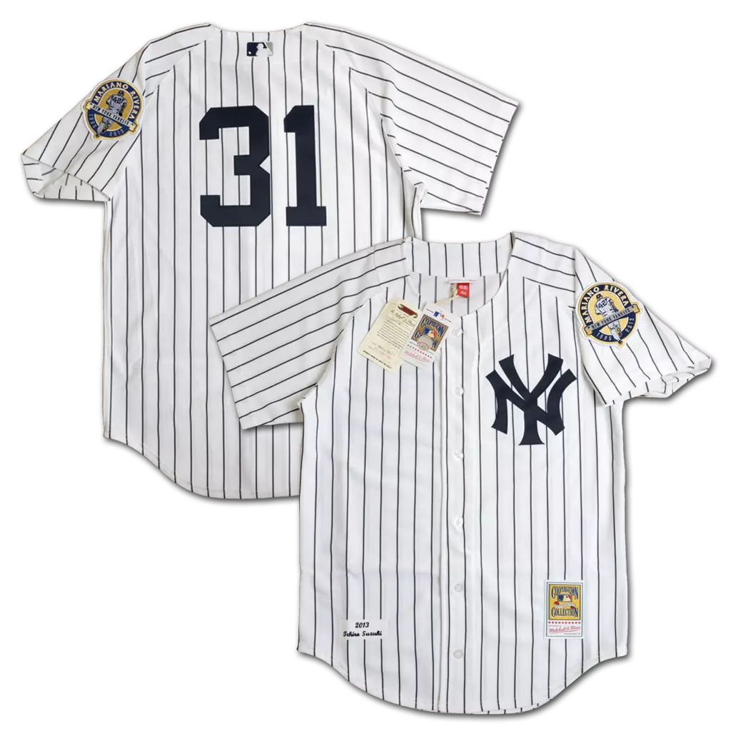 MENS MITCHELL & NESS MLB HOME JERSEY YANKEES 2013 ICHIRO SUZUKI