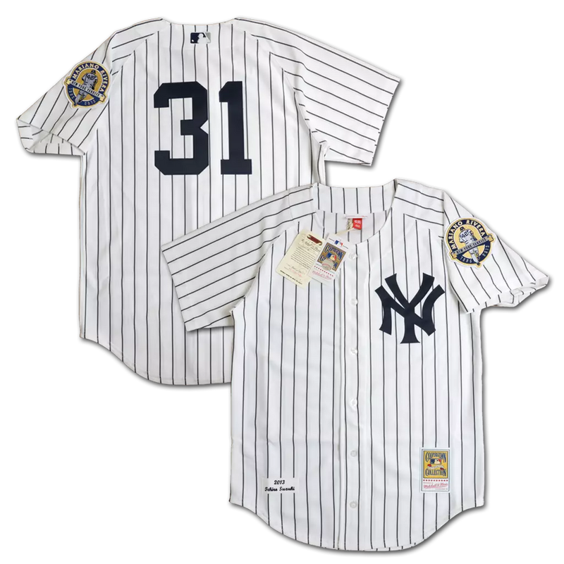 MENS MITCHELL & NESS MLB HOME JERSEY YANKEES 2013 ICHIRO SUZUKI