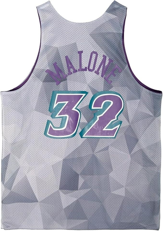 MENS MITCHELL & NESS REVERSIBLE MESH TANK JAZZ KARL MALONE