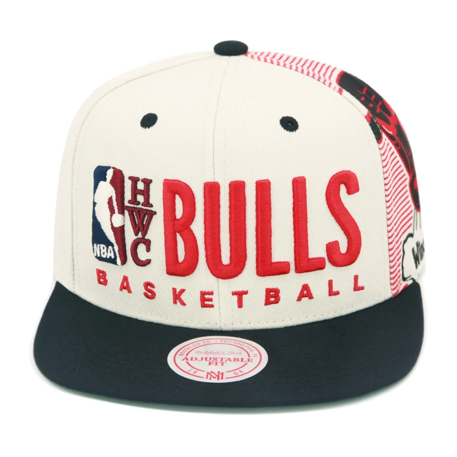MENS MITCHELL & NESS NBA TEAM BASKETBALL BIG FACE HWC BULLS - SAND