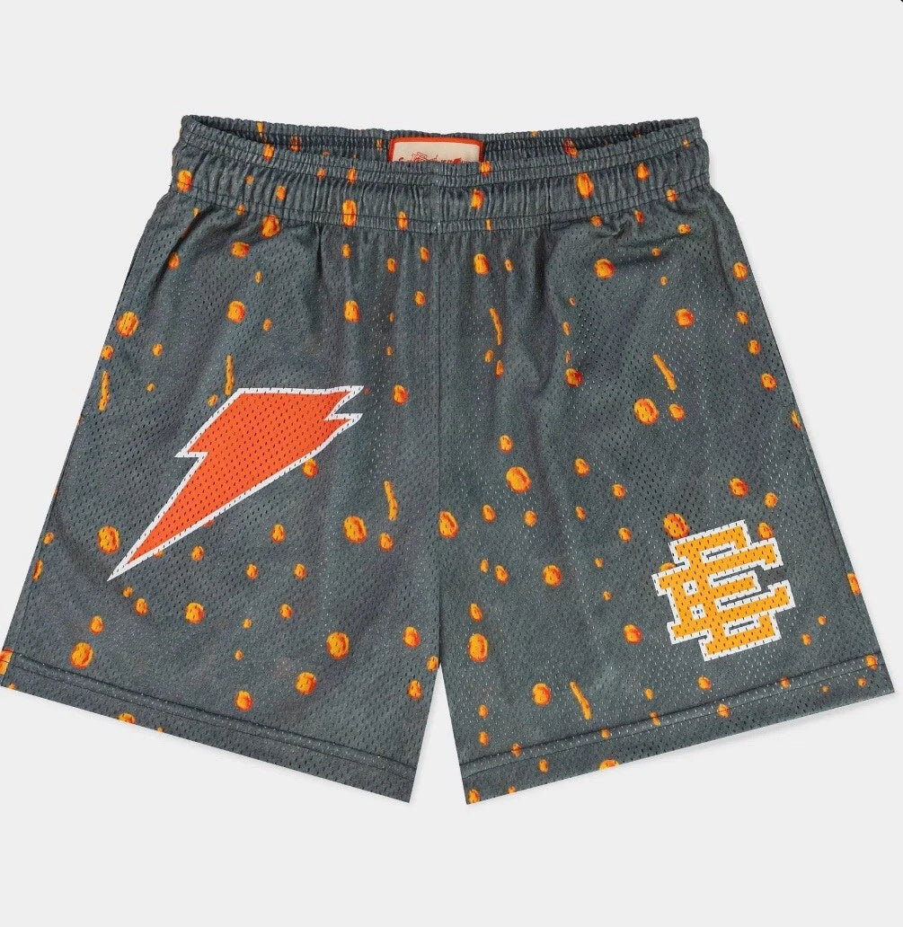 [SHGATMSH-BLKORG] MENS ERIC EMANUEL EE SHORTS GATORADE