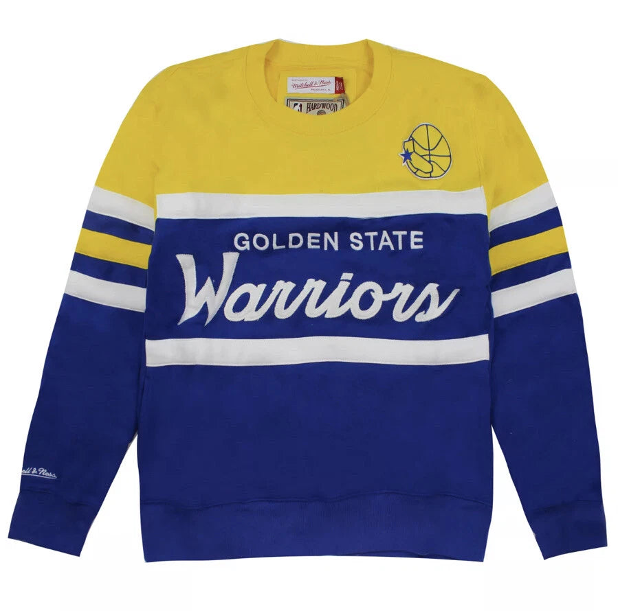 [611TH-3A9-AGSWIH] MENS MITCHELL & NESS HEAD COACH CREW GOLDEN STATE WARRIORS
