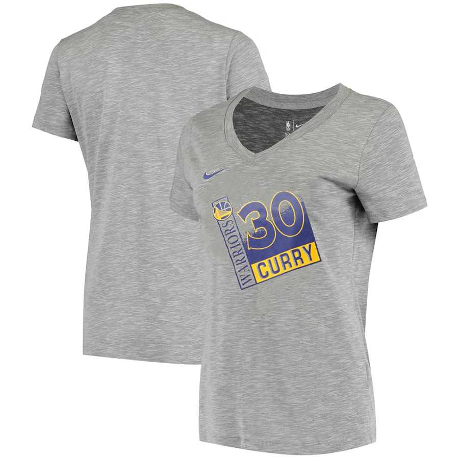 [AQ5978-064] Womens Nike NBA GSW ESteph Curry V Neck T-Shirt