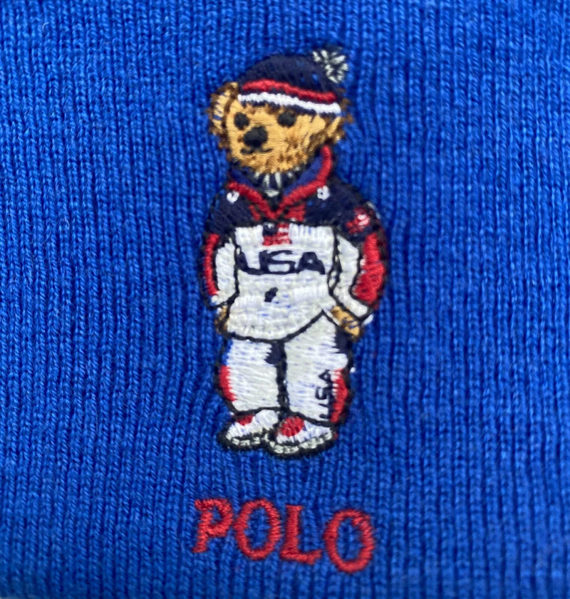 [PE0051-431] ADULT POLO RALPH LAUREN 2022 OLYMPICS BEAR BEANIE