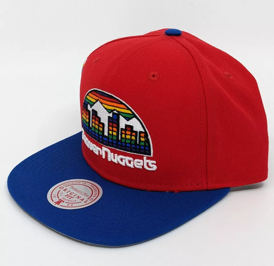 MENS MITCHELL & NESS NBA JUMBOTRON SNAPBACK HWC NUGGETS - RED-ROYAL