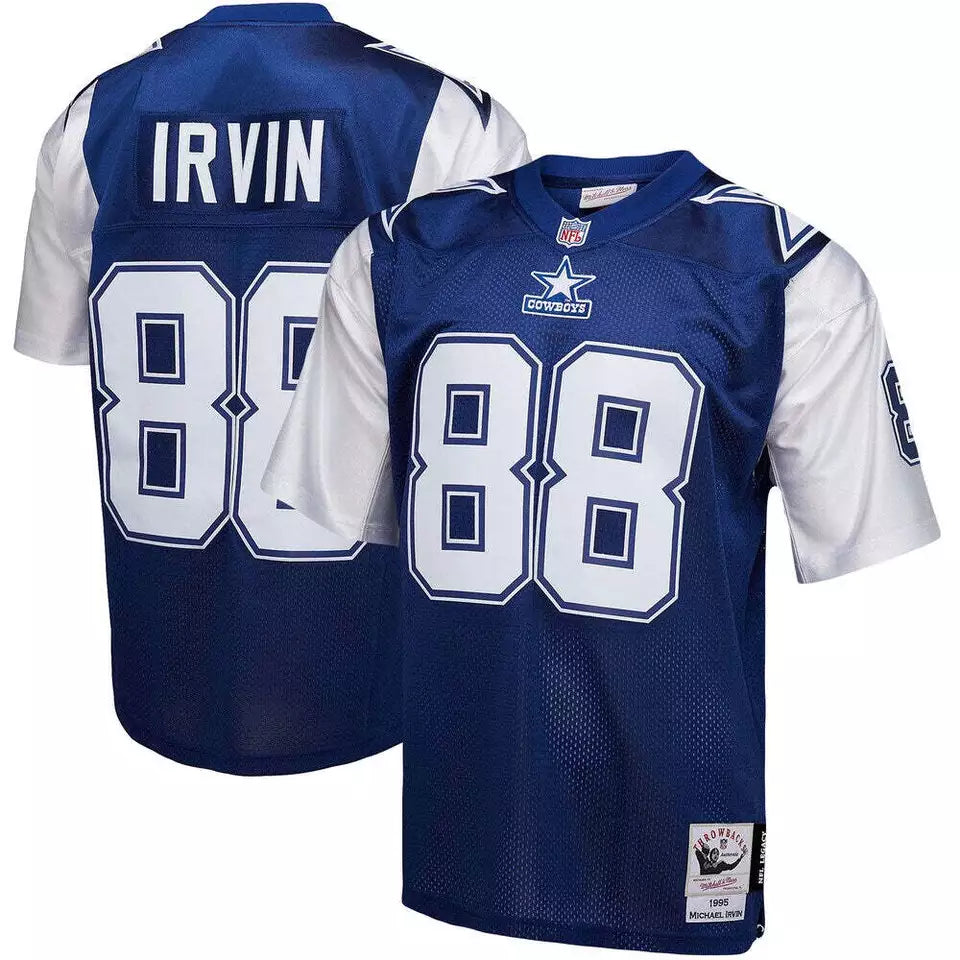 MENS MITCHELL & NESS NFL DARK JERSEY COWBOYS 1995 MICHAEL IRVIN