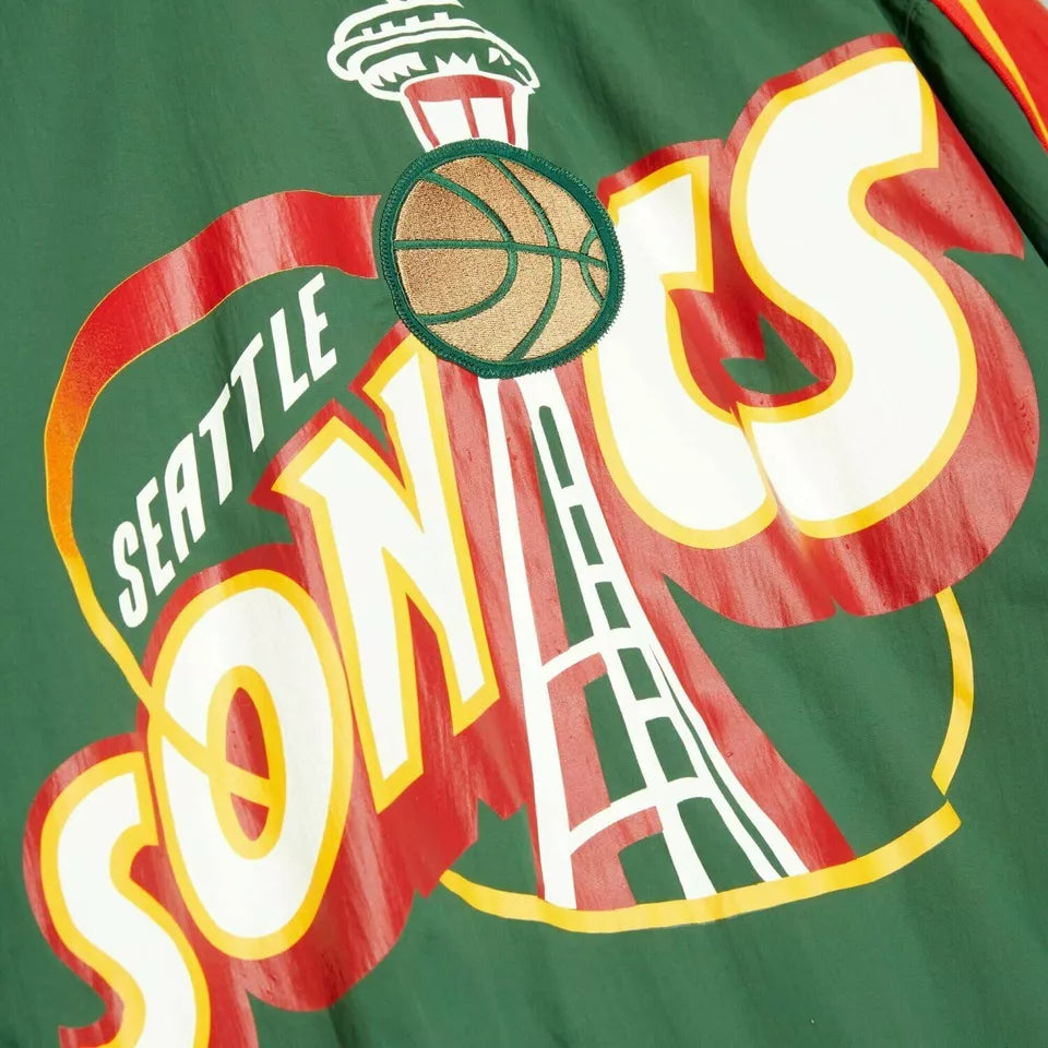 Mens Mitchell & Ness NBA AUTHENTIC NBA JACKET SUPERSONICS 95