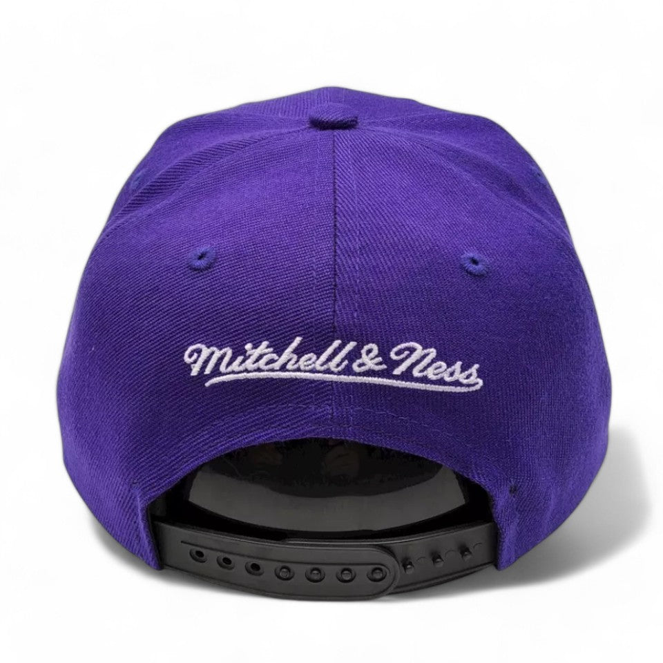 MENS MITCHELL & NESS NBA CORE BASIC SNAPBACK HWC HORNETS - PURPLE-BLACK
