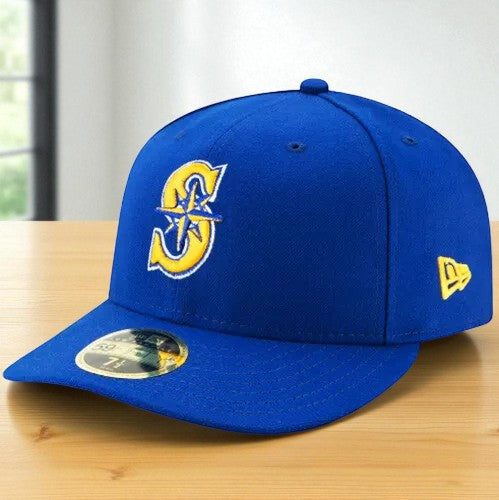 [70423652] Mens New Era MLB Low Profile Authentic 5950 - Seattle Mariners