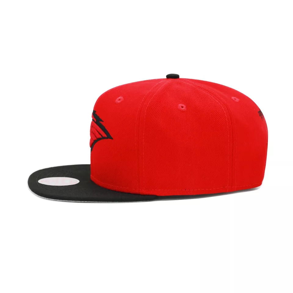MENS MITCHELL & NESS NBA JUMBOTRON SNAPBACK HWC HAWKS - RED-BLACK